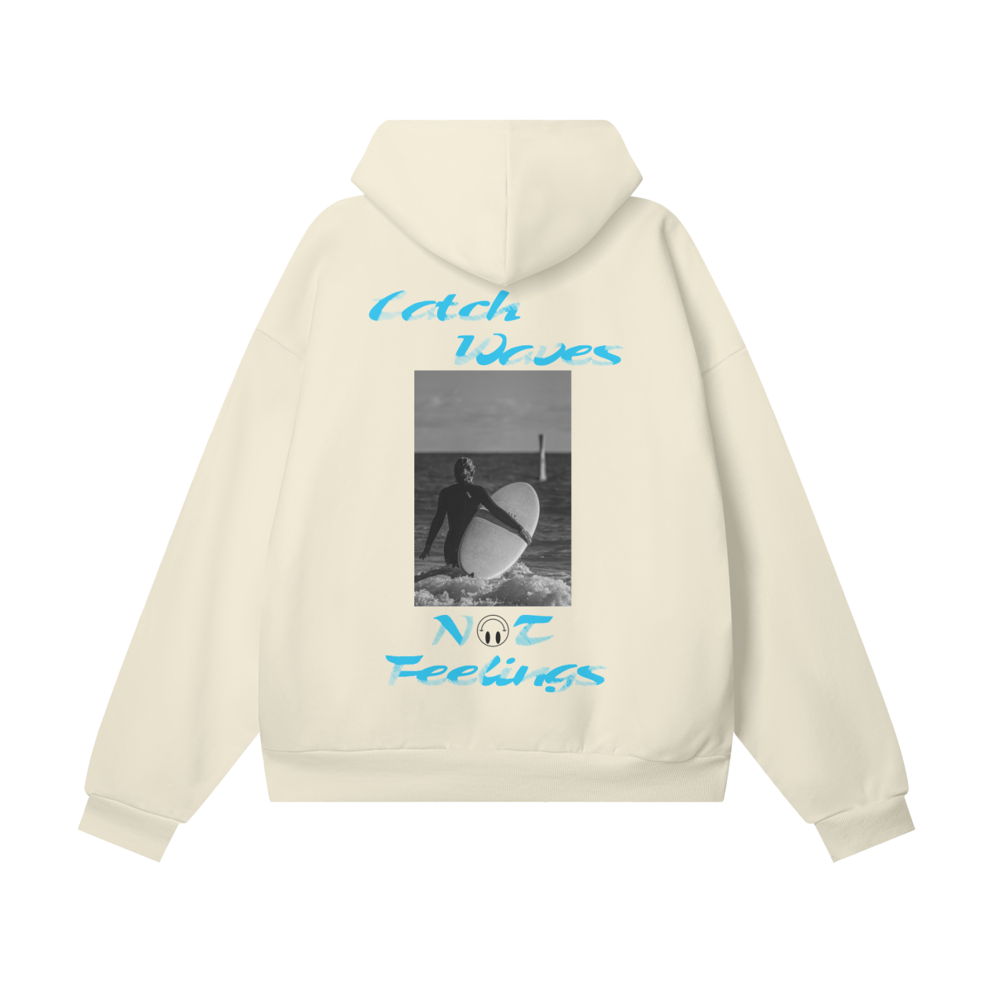 Catching Waves Oversized Hoodie (APRICOT)