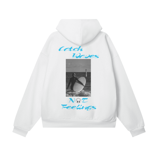 Catching Waves Oversized Hoodie (WHITE)
